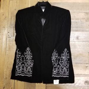 NWT Velvet Embroidered Jacket